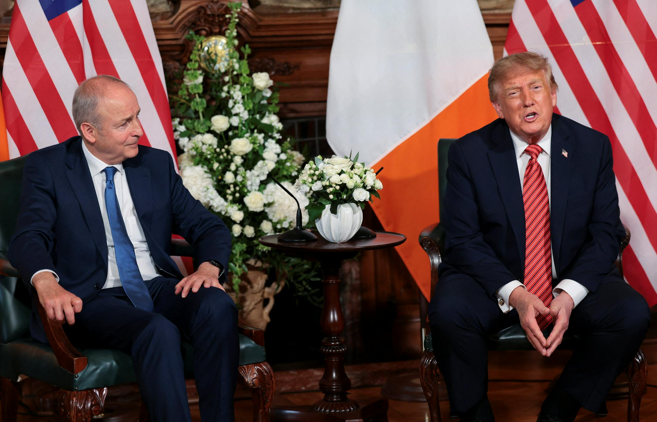Trump med obiskom na Irskem presenetil s podporo združitvi