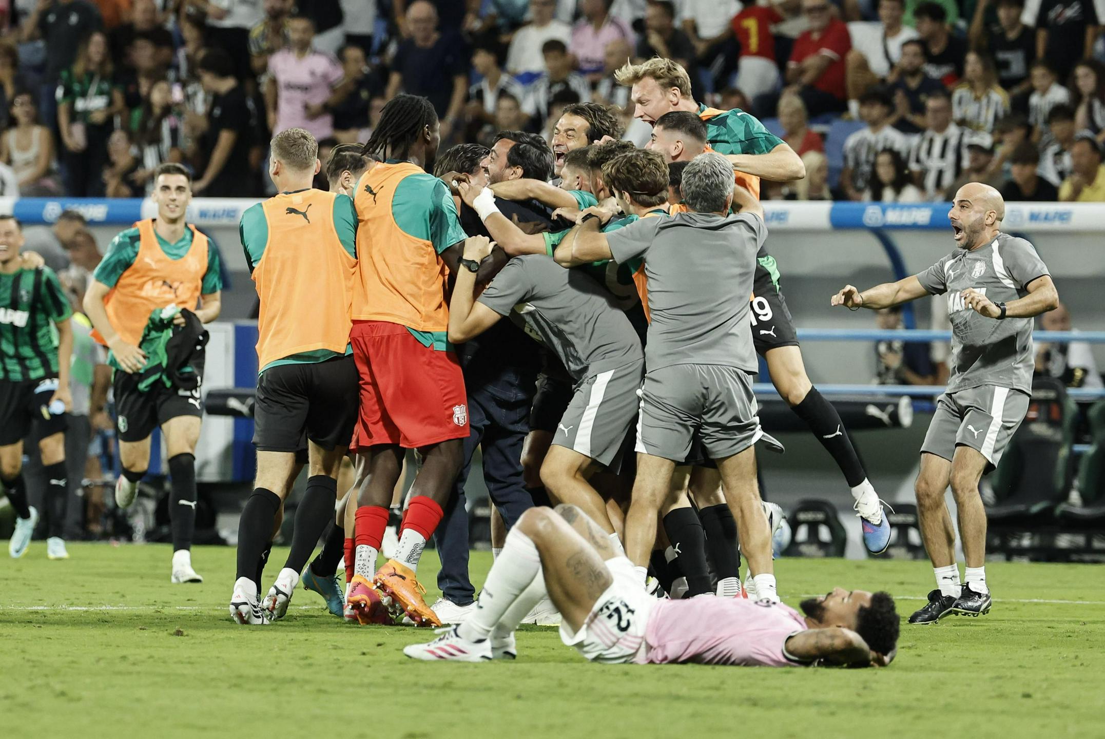 Posojeni nogometaš Adžić v sodnikovem dodatku šokiral Juventus