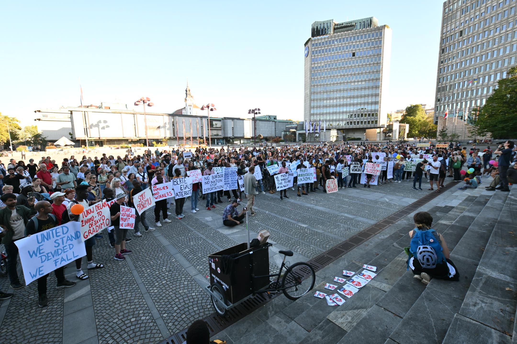 V Ljubljani potekal protest proti novemu zakonu o tujcih