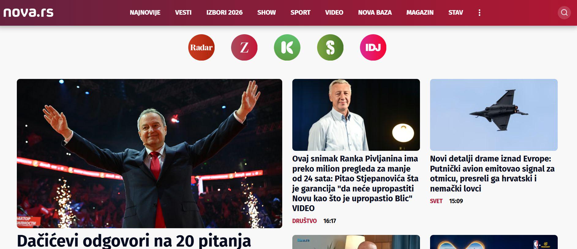 Novinarji portala Nova.rs zavračajo odgovornega urednika, ki jim ga je vsilil novi lastnik