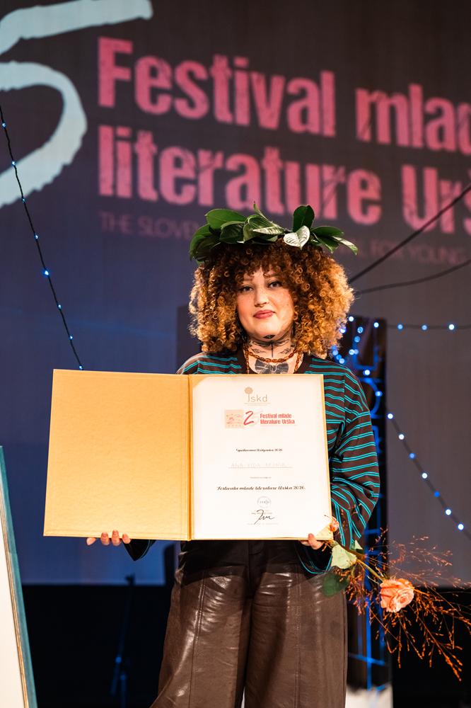 Uršljanka 2026 Ana Vida Resnik opposes established language structures with irony and rebellion