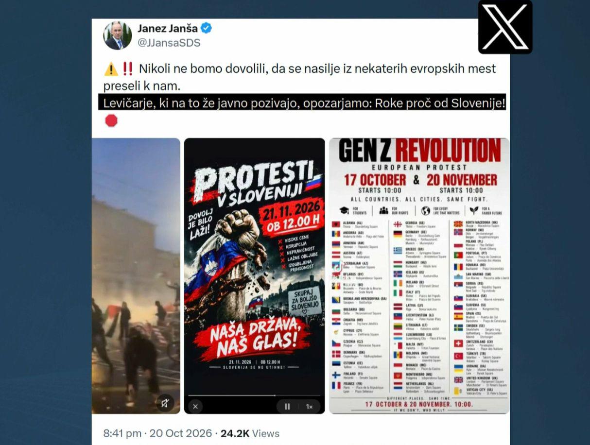 Bi se lahko nasilni protesti, ki smo jim bili priča v evropskih mestih, zgodili tudi pri nas?