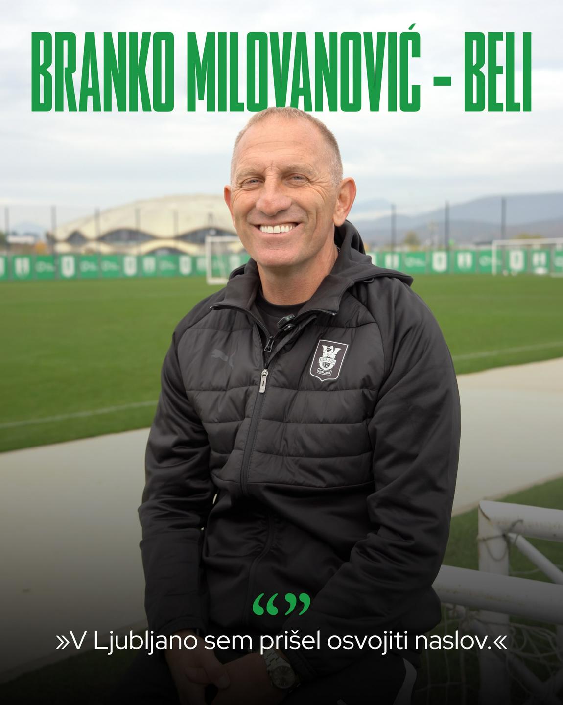 Milovanović novi športni direktor Olimpije: "V Ljubljano sem prišel osvojiti naslov"