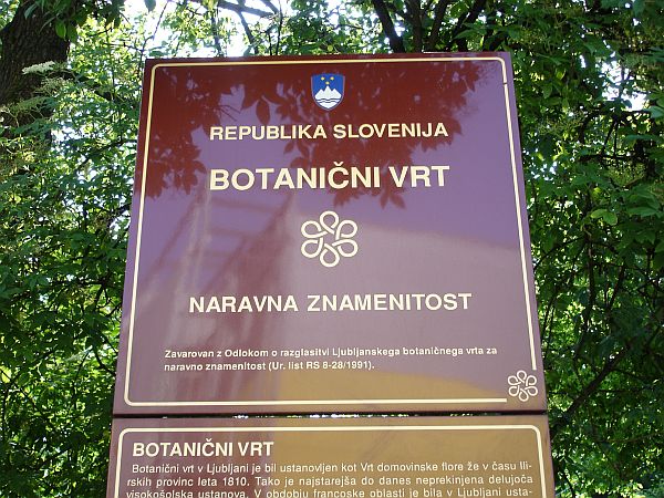 Botanični vrt v Ljubljani