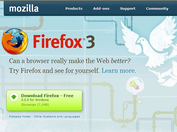 Firefox je naložen na skoraj tretjini svetovnih računalnikov. Foto: MMC RTV SLO