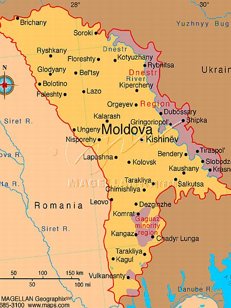Moldavija nima dostopa do Črnega morja. Foto: 
