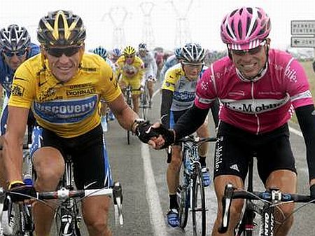 Lance Armstrong in Jan Ullrich.